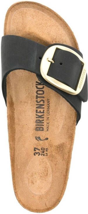 Birkenstock Madrid buckle-detail slide sandals Brown
