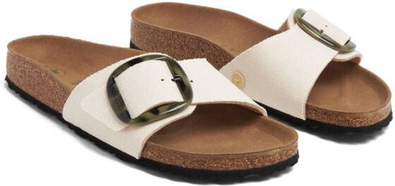 Birkenstock Madrid buckle-detail slide sandals White