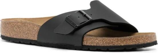 Birkenstock Madrid buckle-fastened sandals Black