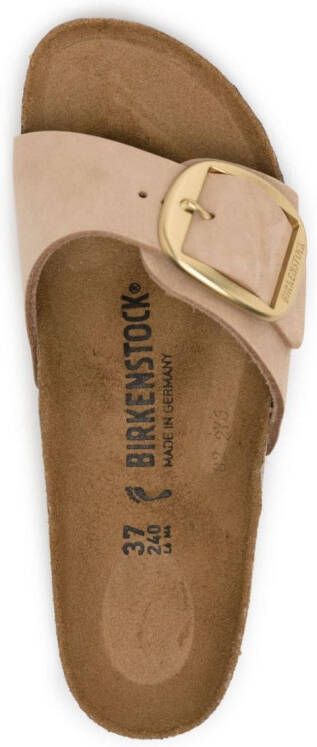Birkenstock Madrid buckled leather sandals Brown