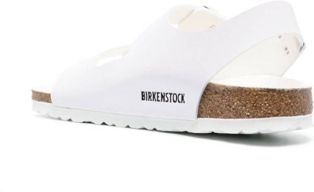 Birkenstock Milano BS leather sandals White