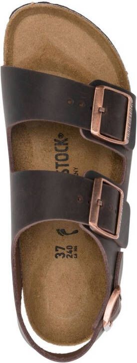 Birkenstock Milano buckled 35mm sandals Brown
