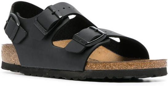 Birkenstock Milano double-buckle sandals Black