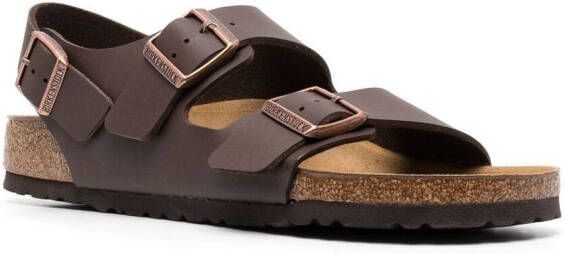 Birkenstock Milano double-buckle sandals Brown