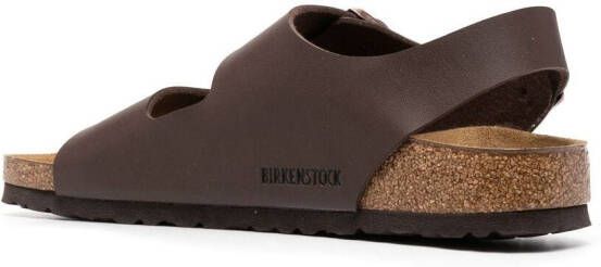 Birkenstock Milano double-buckle sandals Brown