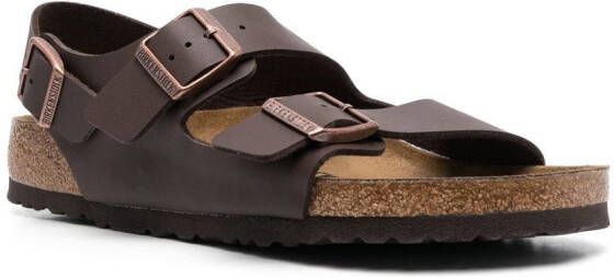 Birkenstock Milano double-strap slingback sandals Brown
