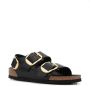 Birkenstock Milano leather flat sandals Black - Thumbnail 2