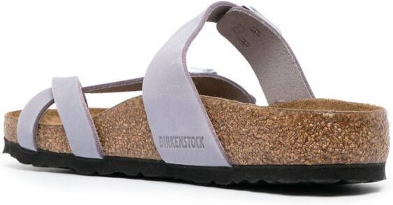 Birkenstock moulded-footbed open-toe slides Purple