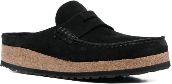 Birkenstock Naples suede loafers Black