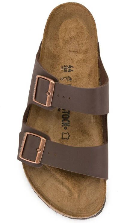 Birkenstock open toe buckled sandals Brown