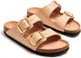 Birkenstock open-toe slip-on buckled leather sandals Neutrals - Thumbnail 4