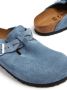 Birkenstock round toe buckle-detailing suede mules Blue - Thumbnail 5