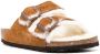 Birkenstock shearling-lined slip-on sandals Brown - Thumbnail 2