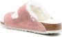 Birkenstock shearling double buckle slides Pink - Thumbnail 3