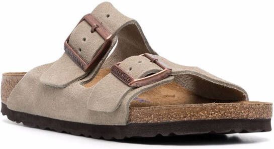 Birkenstock Arizona Soft Footbed suede sandals Neutrals