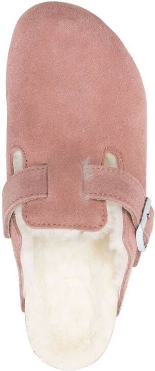 Birkenstock side buckle-fastening slides Pink