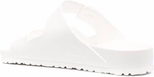 Birkenstock side-buckle slides White