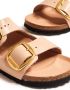 Birkenstock side-buckle slingback leather sandals Neutrals - Thumbnail 5