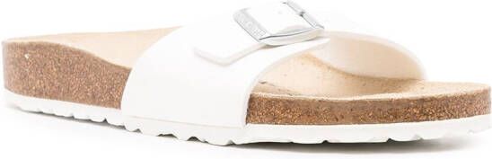 Birkenstock single-buckle sandals White