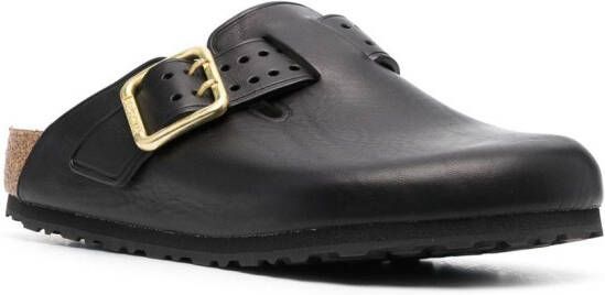 Birkenstock slip-on leather shoes Black