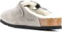 Birkenstock suede shearling lined slippers Grey - Thumbnail 3