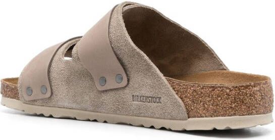 Birkenstock Uji touch-strap suede sandals Neutrals
