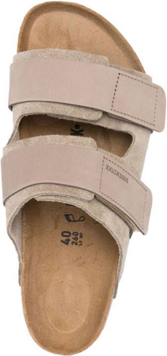 Birkenstock Uji touch-strap suede sandals Neutrals