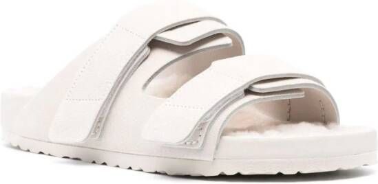 Birkenstock x Tekla Uji suede sandals White