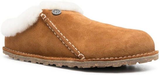 Birkenstock Zermat suede slippers Brown