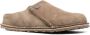 Birkenstock Zermatt logo-debossed suede slippers Brown - Thumbnail 2
