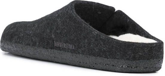 Birkenstock Zermatt wool felt slipper Black