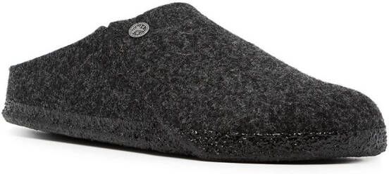 Birkenstock Zermatt wool felt slippers Black