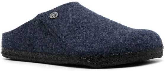 Birkenstock Zermatt wool felt slippers Blue