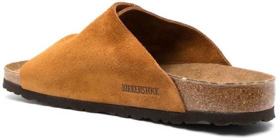 Birkenstock Zürich buckled slip-on sandals Brown