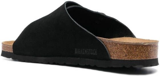 Birkenstock Zürich single-strap suede sandals Black