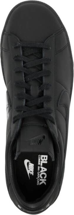 Black Comme Des Garçons x Nike lace-up leather sneakers