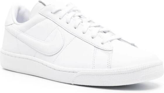 Black Comme Des Garçons x Nike swoosh-embroidery leather sneakers White