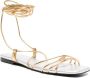 BLACK SUEDE STUDIO Faye metallic leather sandals Gold - Thumbnail 2