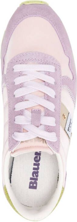 Blauer Millen panelled sneakers Pink