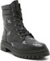 Blue Bird Shoes bee-embroidered leather boots Black - Thumbnail 2