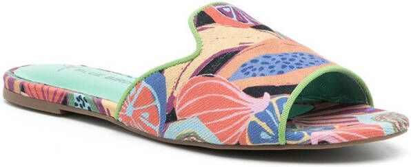 Blue Bird Shoes fruit-print cotton sandals Multicolour