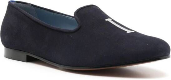 Blue Bird Shoes I Do suede loafers Black