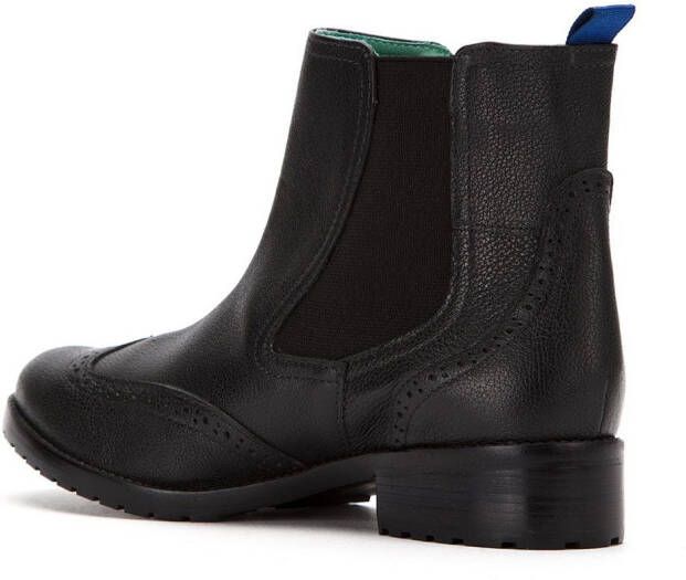 Blue Bird Shoes leather chelsea boots Black