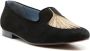Blue Bird Shoes palm-tree embroidered suede loafers Black - Thumbnail 2