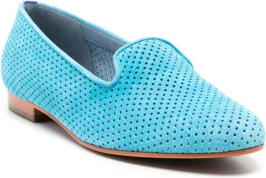 Blue Bird Shoes perforated leather loafers