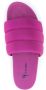 Blue Bird Shoes quilted satin slides Pink - Thumbnail 4