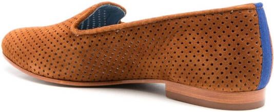 Blue Bird Shoes Saudade perforated-detail loafers Brown