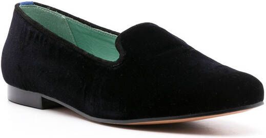 Blue Bird Shoes slip-on velvet loafers Black