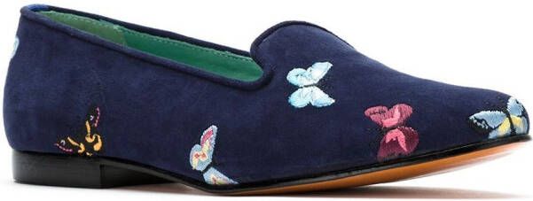 Blue Bird Shoes suede Borboletas slippers