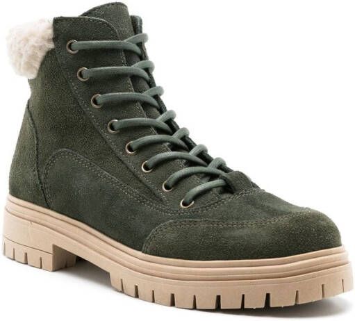 Blue Bird Shoes Tracker lace-up ankle boots Green